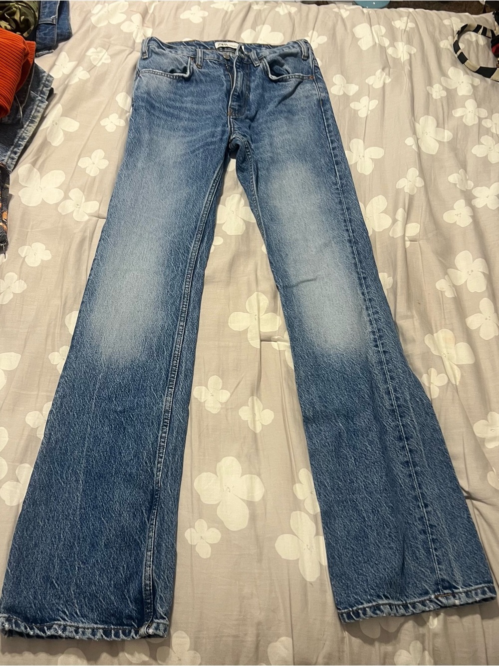 Zara Light Blue Flare Jeans